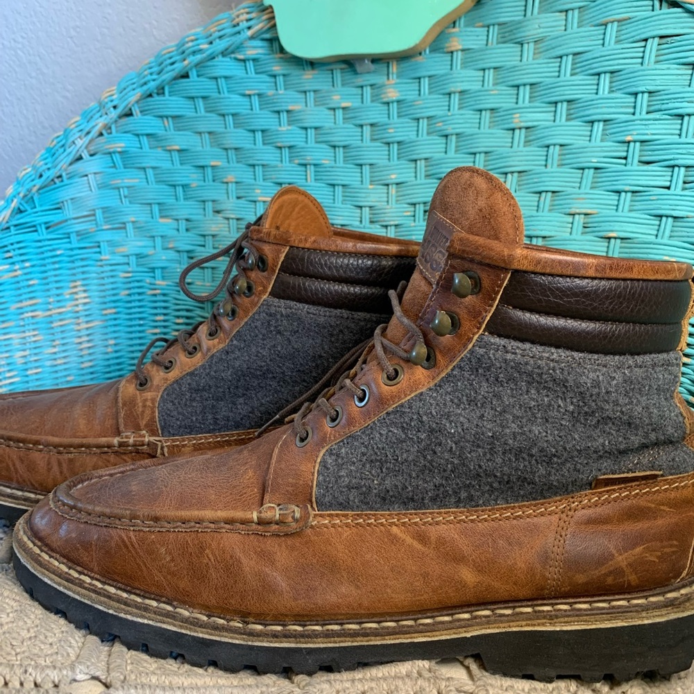 Wolverine 1883 Mens Leather & Wool Chukka Boots